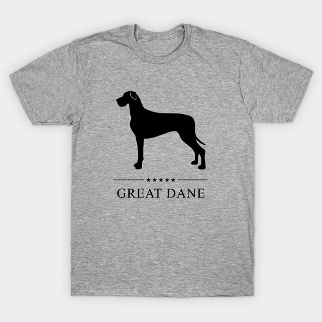 Great Dane Black Silhouette T-Shirt by millersye